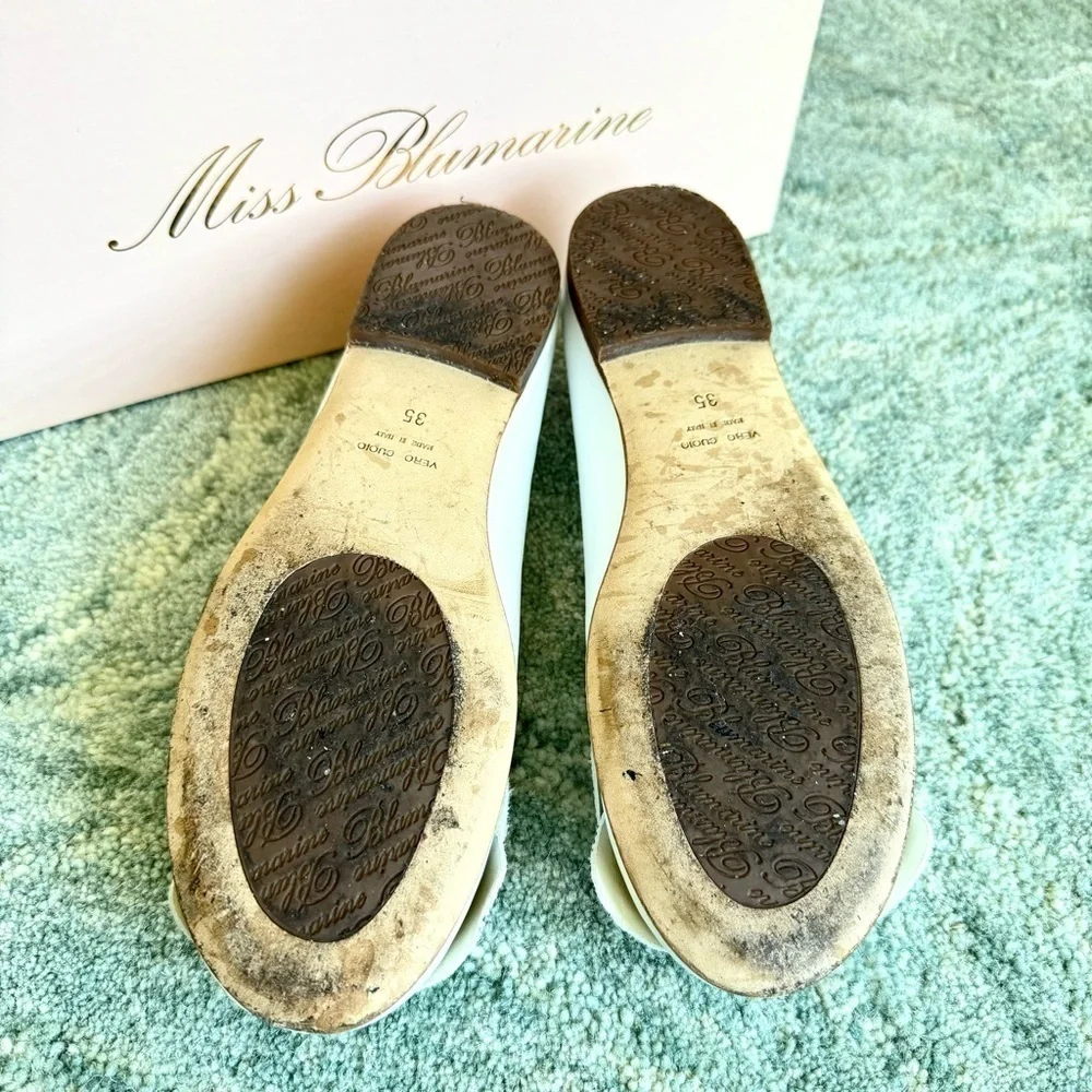 MISS BLUMARINE Flat Shoes for Girls, Size 35, Authentic